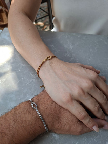 Sevgili  Düğüm Çift Bilekliği (2li Set)