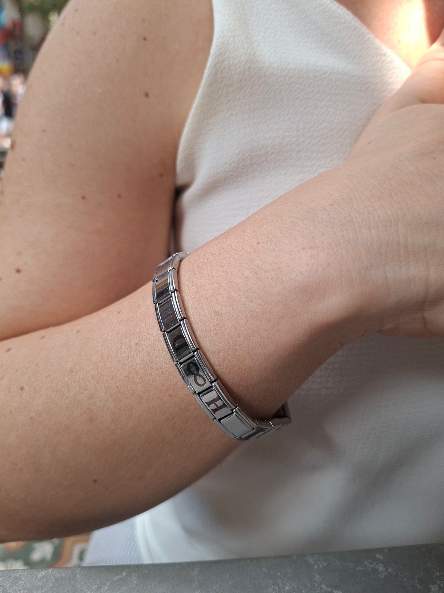 Çelik İtalyan Charm Bileklik