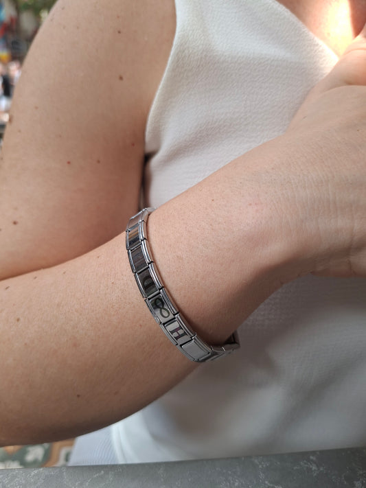 Çelik İtalyan Charm Bileklik